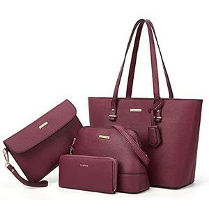 Premium Leather Handbag Ensemble